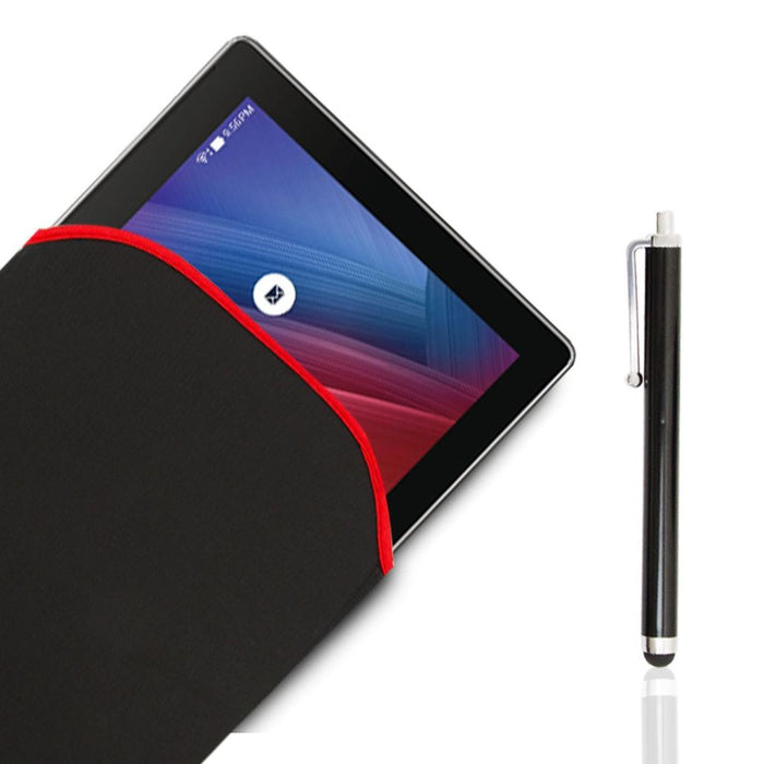 GVC 10 inch Universal Black Neoprene Protective Cover for Tablet with Stylus Pen