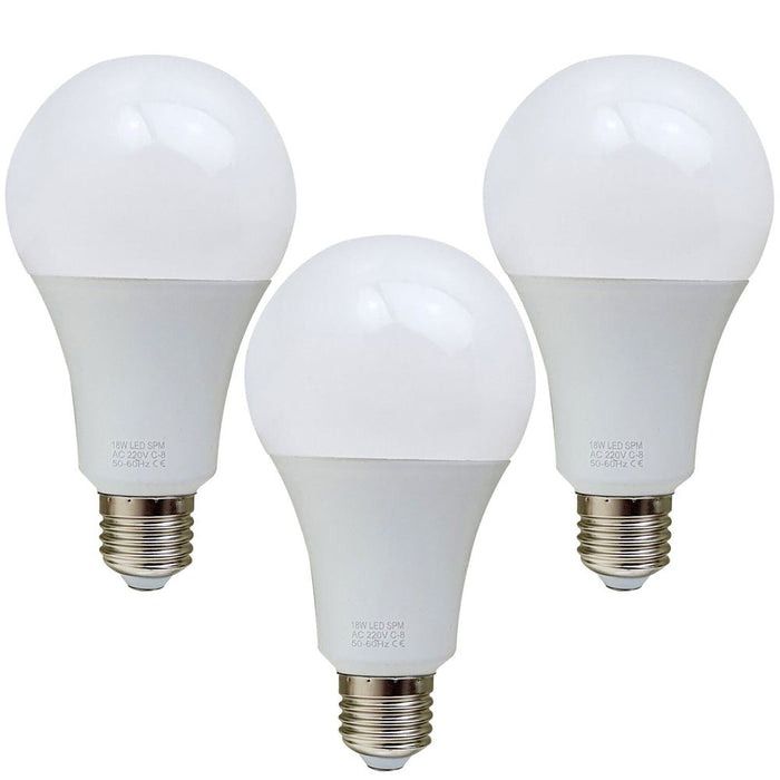 18W E27 Screw LED Light GLS bulbs, Energy Saving Edison  Cool White 6000K non dimmable lights