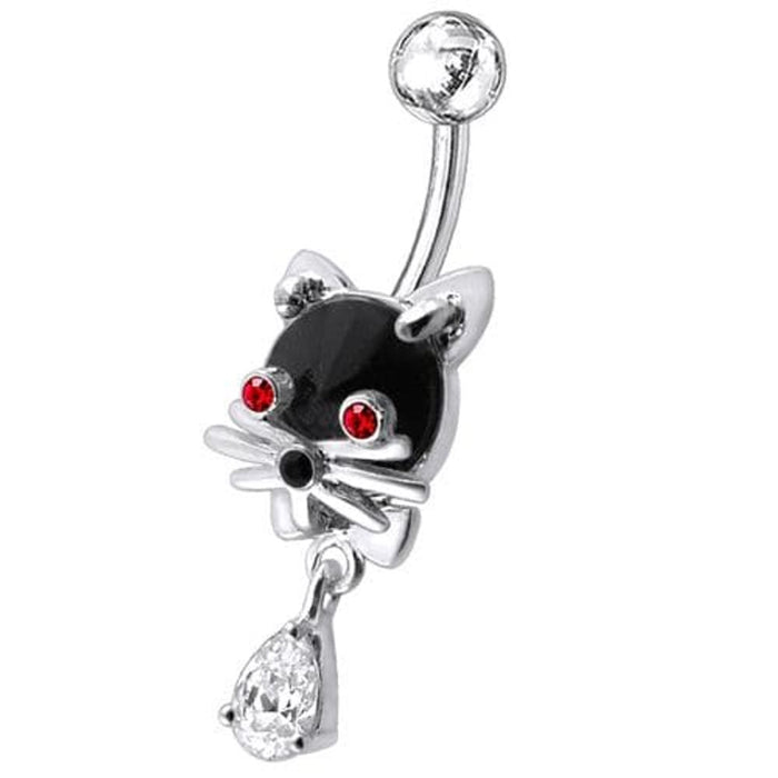 Jeweled Cat Dangling Navel Banana