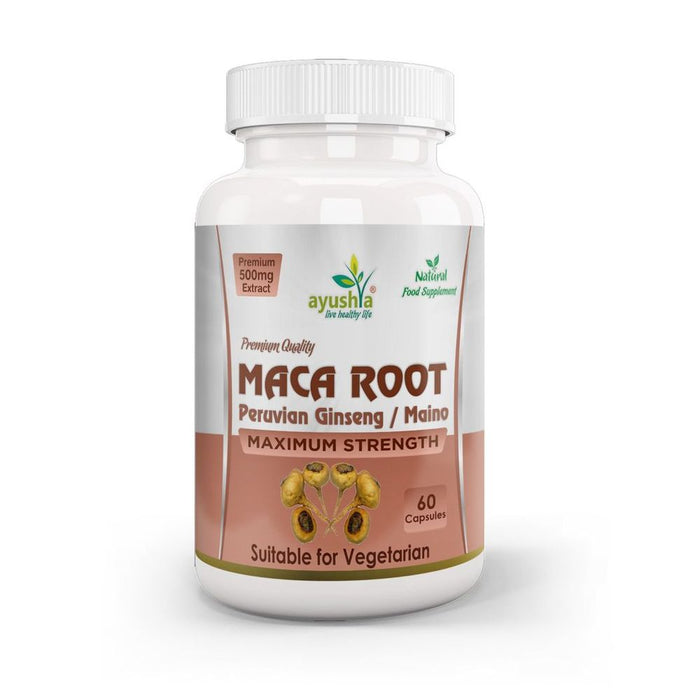 Maca Root Capsule - High Quality Peruvian Ginseng Supplement for Optimal Health and Wellness