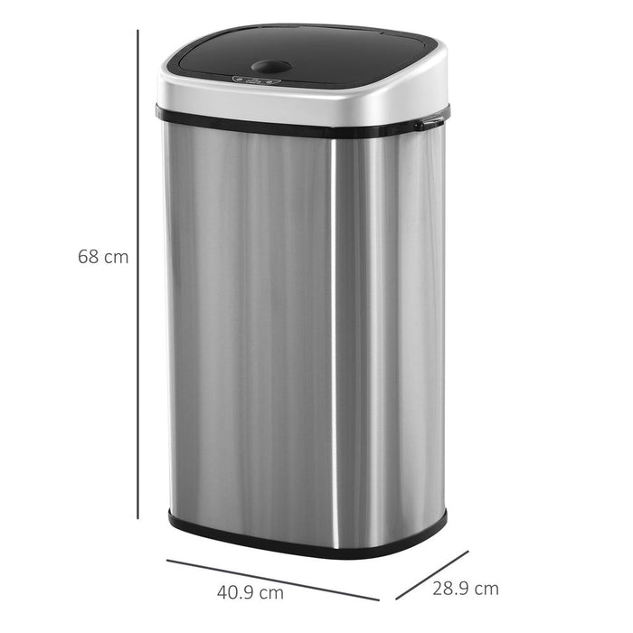 Ultimate Sensor Bin, Stainless Steel, 58L - Advanced Infrared Technology for a Touchless and Hygienic Experience