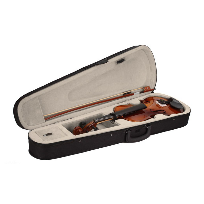 New 4/4 Acoustic Violin Case Bow Rosin Natural