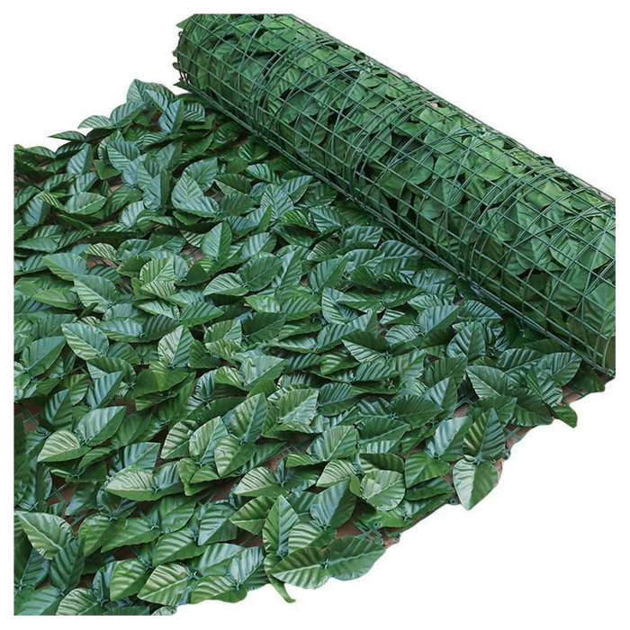 3m Artificial Hedge Fake Ivy Leaf Garden Fence Privacy Screening Roll Wall Panel