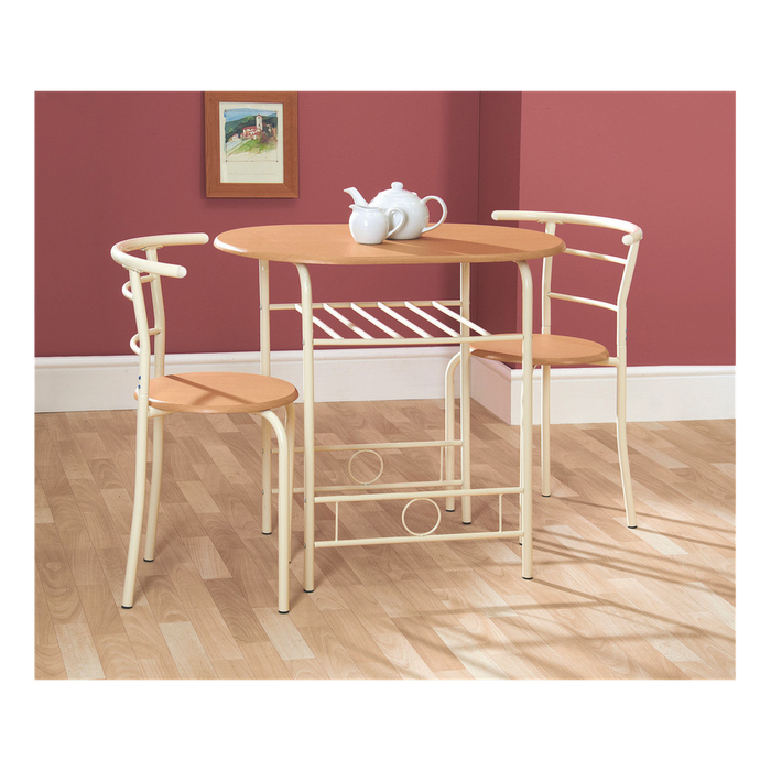 Compact Dining Set - Oak/Buttermilk