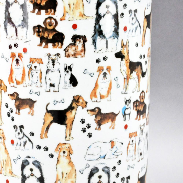 Premium Quality 18" Round Dogs Umbrella Stand - Assorted Breeds - Perfect for Rain or Shine