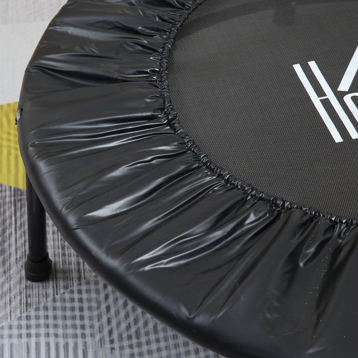 Premium 40'' Kids Mini Trampoline | Adult Rebounder Jumper w/ Handle | Fitness HOMCOM