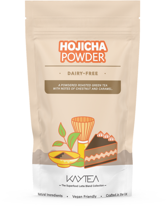 KAYTEA - Hojicha Latte Powder (100g) - Nutty and Bitterness-free Green Tea Alternative