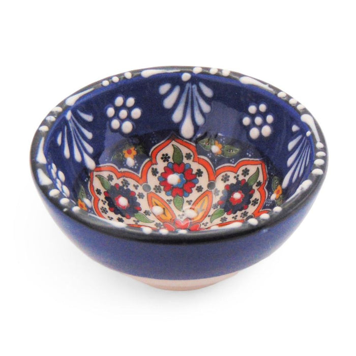 Handmade Ceramic Bowl Mexican Navy 8cm