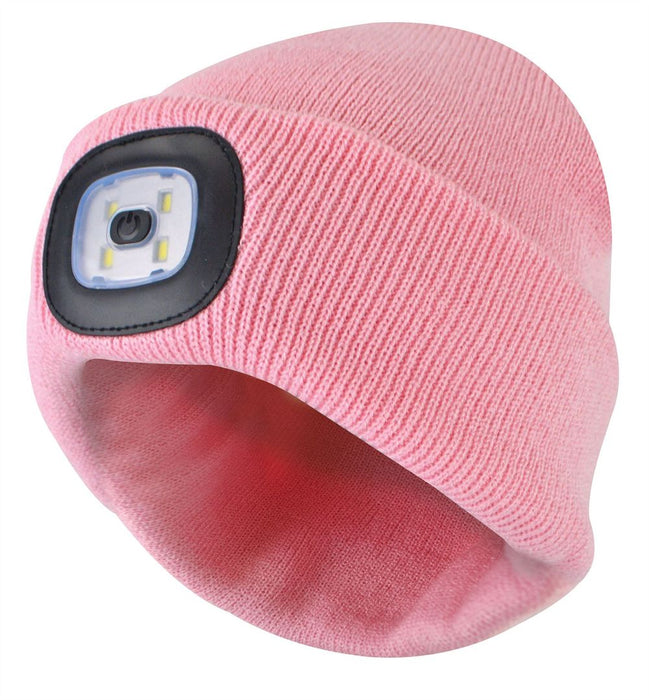 Ladies LED Beanie Hat - Warm, Practical, 3 Brightness Settings - 4 Colors Available - One Size Fits All