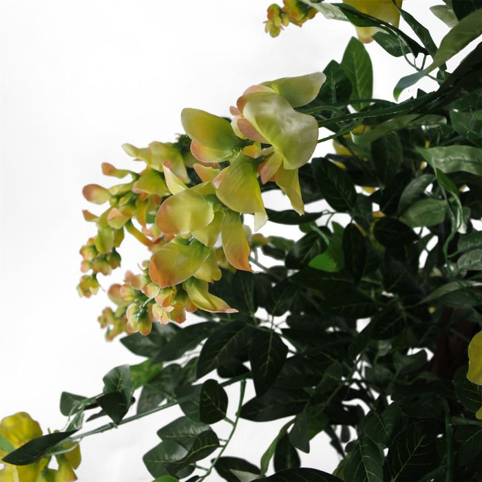 Captivating 120cm Artificial Yellow Wisteria Tree - Premium Quality, Realistic Design for Stunning Décor