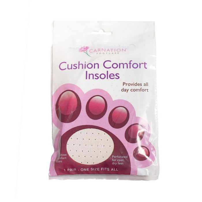 Carnation Foot Care Cushion Comfort Insole - All-Day Support, 1 Pair - Best Quality