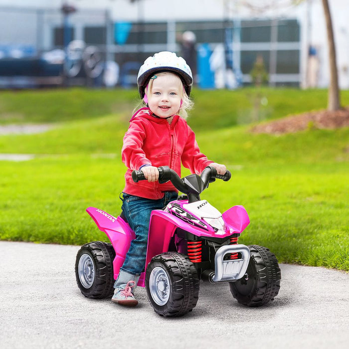 Honda Licensed Kids Electric Quad Bike 6V ATV Ride On 1.5-3 Years Pink