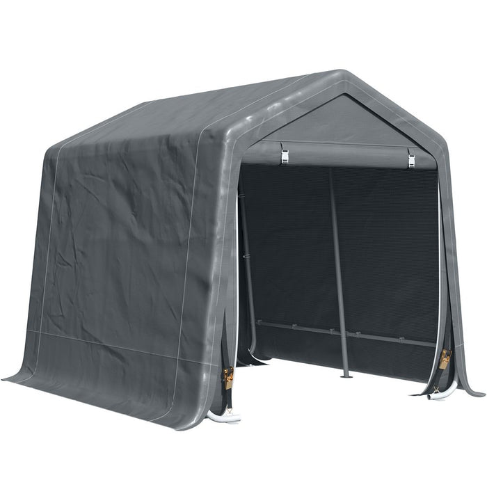 Ultimate Storage Tent, Heavy Duty Metal Frame 2.8x2.4x2.4m, Dark Grey