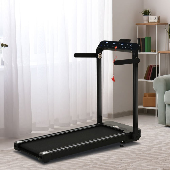 High-Performance Foldable Electric Treadmill - Boost Fitness with LED screen, Safety Lock - HOMCOM