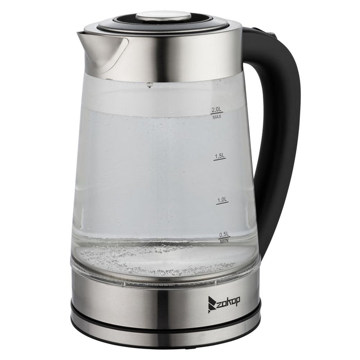 HD-250 220V 2000W 2L Blue Glass Electric Kettle