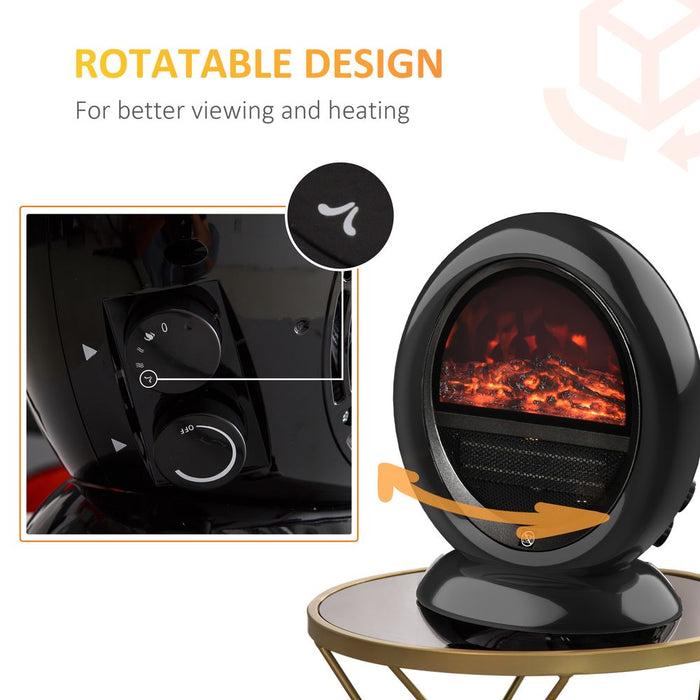 Free standing Electric Fireplace Heater  Rotatable Head Overheating Protection