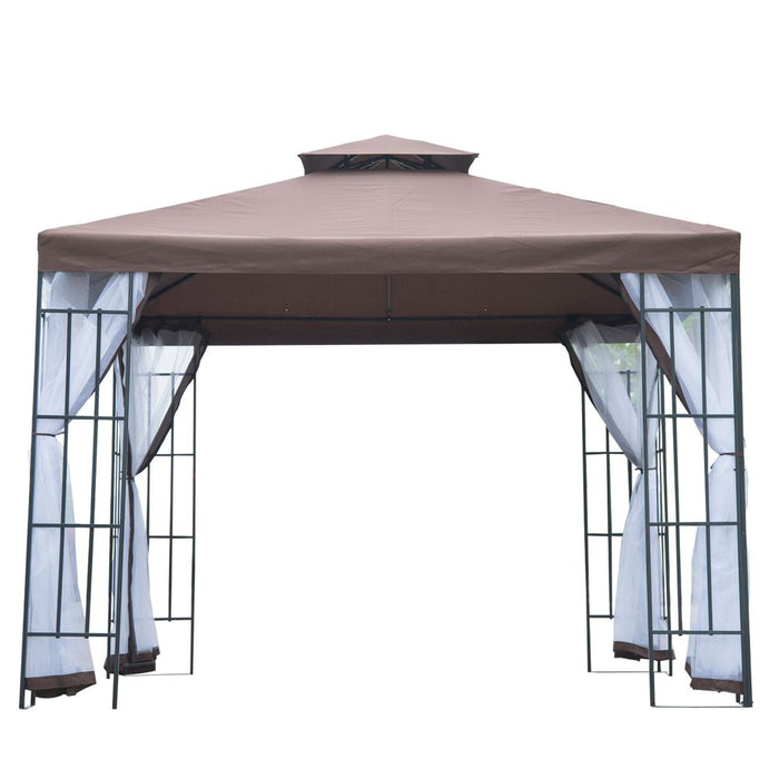 Premium 3x3m Gazebo Marquee - Metal, Party Tent Canopy - Steel Frame, UV Coating, Sturdy Construction