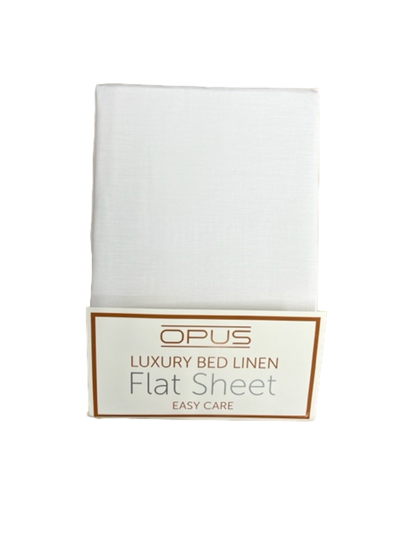 Opus Polycotton Bedding - Easy care, pink, silver, grey, navy, white, fitted & flat sheets, pillowcase pairs.