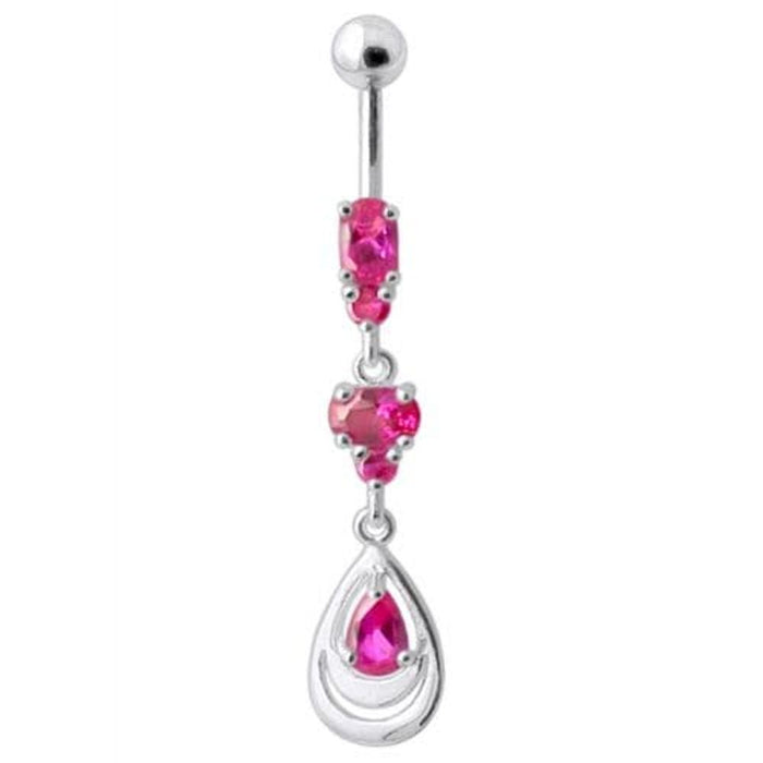 Fancy Jeweled Navel Belly Button Ring