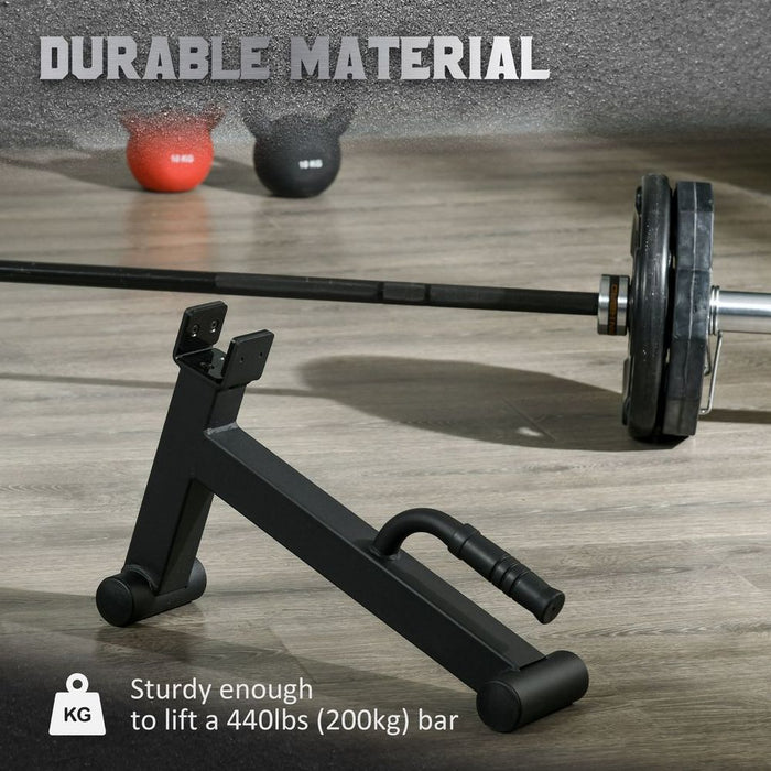 Premium Deadlift Barbell Jack- Easy Loading/Unloading, Non-Slip Handle, Best Quality