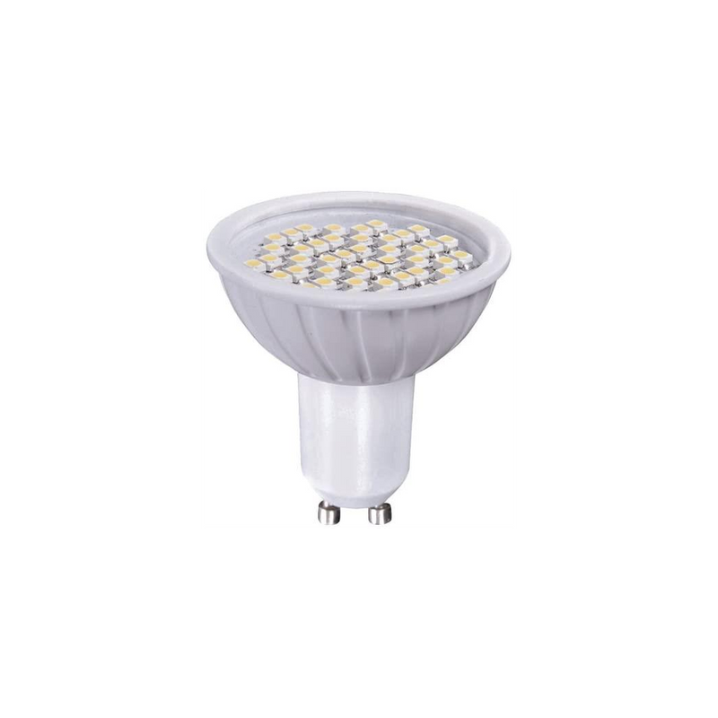 Sun GU10 LED 3W Bulb Warm White, Grey - Non-Dimmable, Strong Quality - Ideal Halogen Substitute