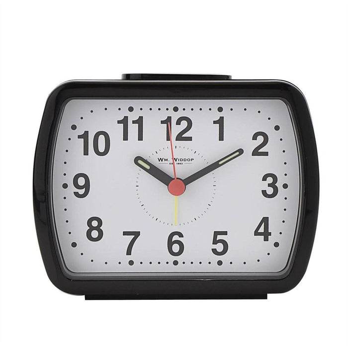 Classic Black/Green Quartz Alarm Clock 5184B - Premium Quality