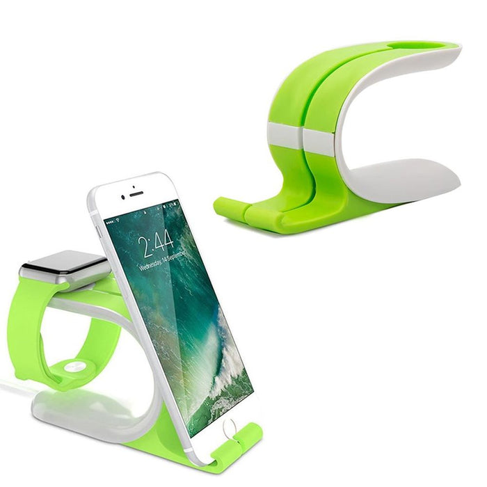 Green Mobile Watch Tablet Stand Holder - Anti-Slip, Universal, Lightweight - Professional Quality