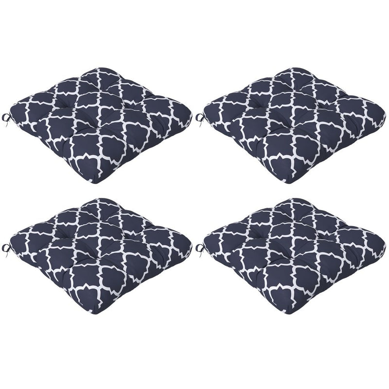 Premium Outdoor Seat Cushions - Set of 4, Garden Furniture, Beige - Flame Retardant, Fade-resistant, Water-resistant