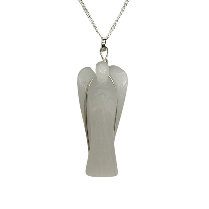 Guardian Angel Crystal Pendant, 3-4cm - Hand-carved, Reiki Healing - Perfect Gift