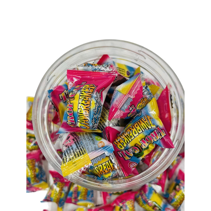 Delicious Jawbreakers Tropical x 40 - Fruit Flavoured Hard Candy - Perfect for Gifting - Fast Delivery - Guaranteed Quality