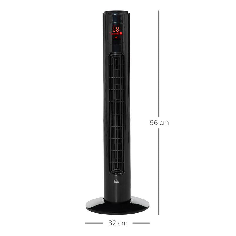 Fan Tower, ?32x96H cm-Black