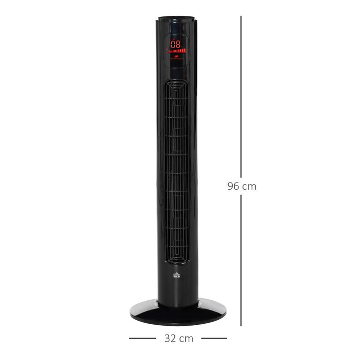 Fan Tower, ?32x96H cm-Black