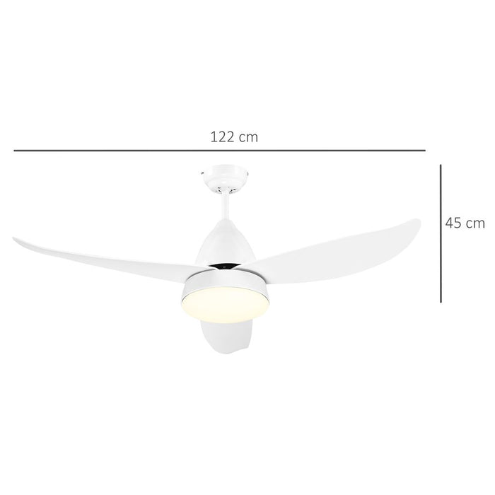 Premium Reversible Ceiling Fan: Remote Control, 3 Blades, LED Light - High Quality