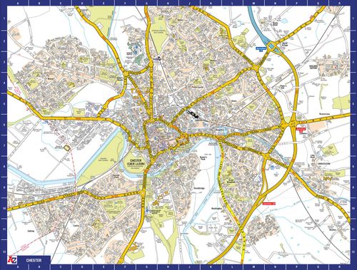A to Z Map of Chester 1000 Piece Jigsaw Puzzle