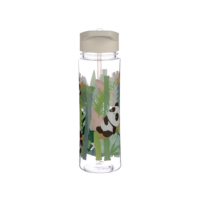 Premium Reusable Panda 550ml Water Bottle | Flip Straw | BPA-Free