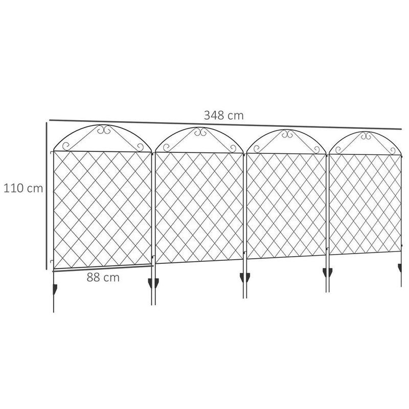 Elegant Garden Fence Panels, Animal Barrier & Flower Bed Border Edging - Best Quality!