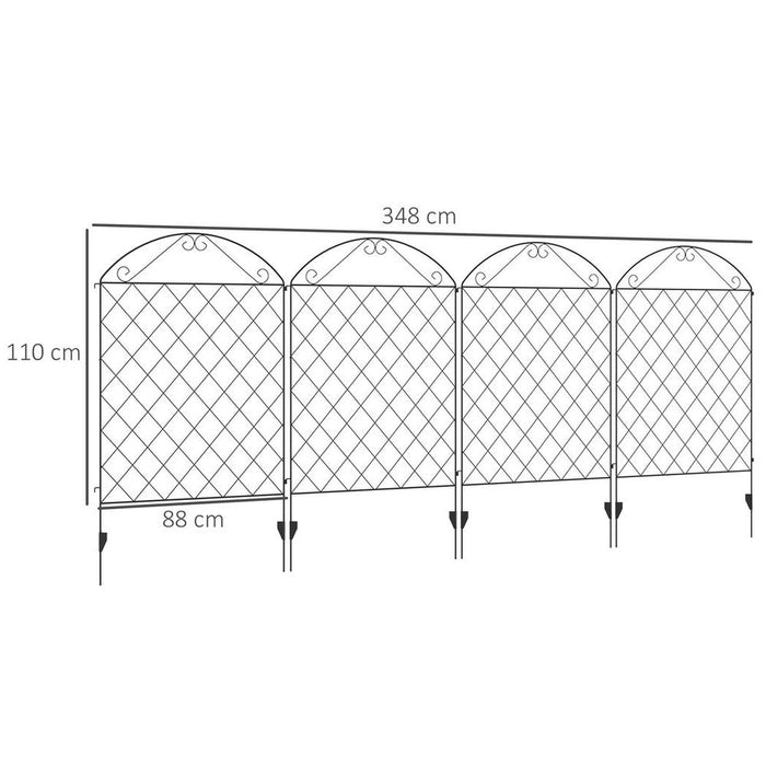 Elegant Garden Fence Panels, Animal Barrier & Flower Bed Border Edging - Best Quality!