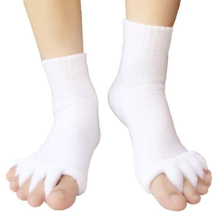 Premium Foot Alignment Socks | Relieve Foot Pain | White