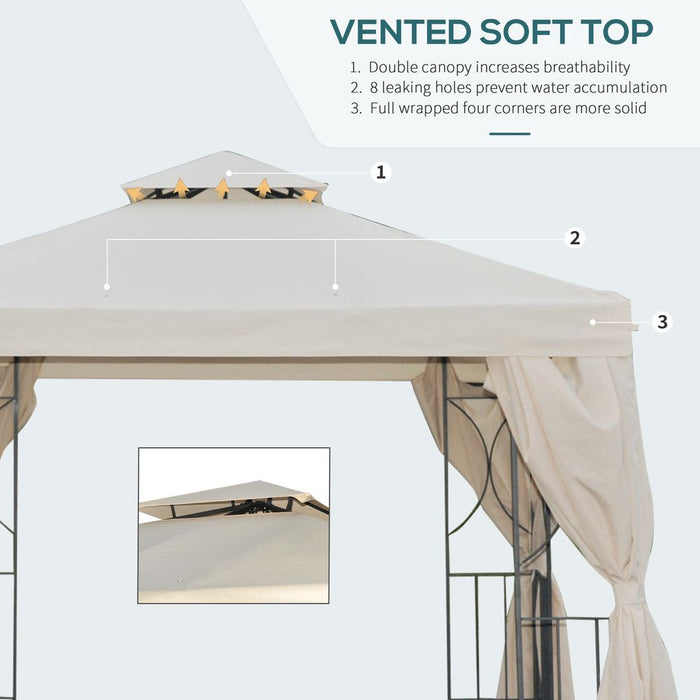 Upgrade Your Outdoor Space with 3x3m Metal Gazebo – Shade, Shelter, Party Ready