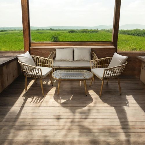 RATTAN 4 PCS GARDEN SET