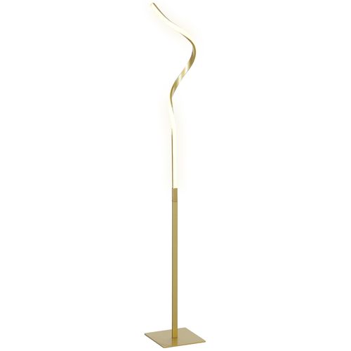 HOMCOM LED Floor Lamp, Standing Lamp with3 Adjustable Brightness Gold Tone