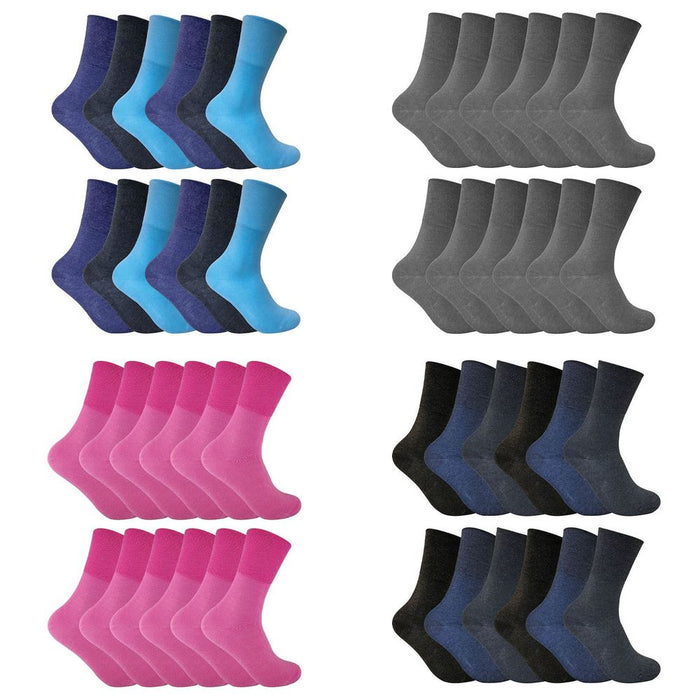 12 PAIRS Ladies Thermal Diabetic Socks