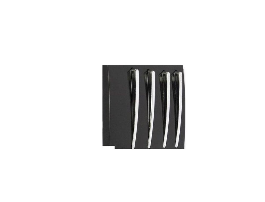 Modern Gloss Black & Chrome Light Switch (1/2/3/4 Gang  - 1/2 Way)