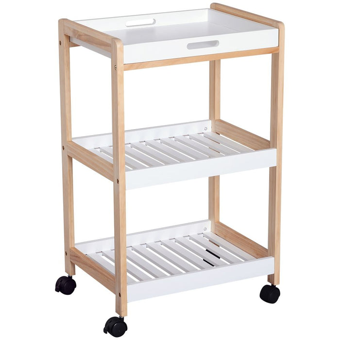 Premium Kitchen Trolley, Bamboo/MDF, 74.5H cm