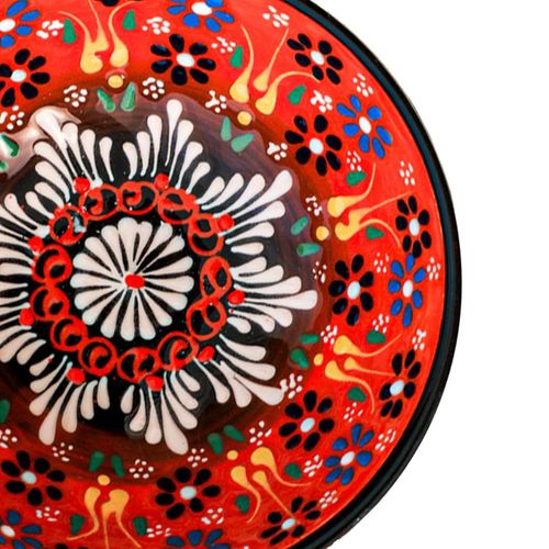 Handmade Ceramic Bowl Mexican Red 15cm