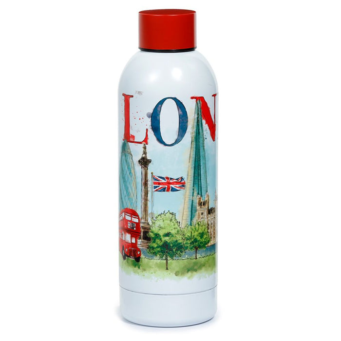 Premium London Tour Insulated Drinks Bottle - Reusable Stainless Steel 530ml