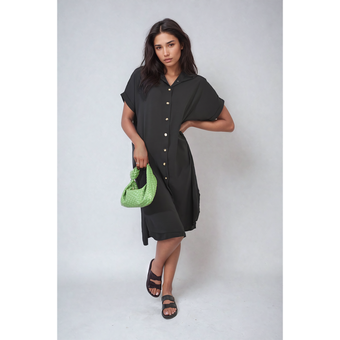 Effortless Style: Julianna Button Front Shirt Dress - Perfect for Summer!