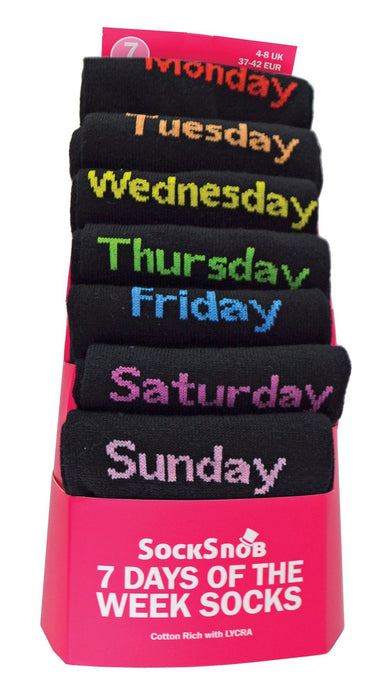 Sock Snob - Ladies Days of The Week Socks