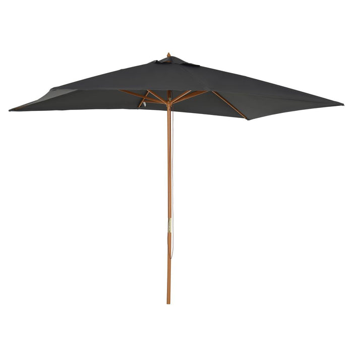 3x2m Wooden Patio Parasol Umbrella