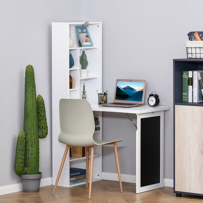 Folding Convertible Desk with Blackboard Multi-function Workstation